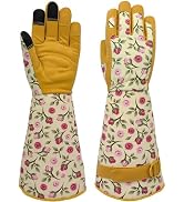 MSUPSAV Thorn Proof&Puncture Resistance Gardening Garden Gloves for Men & Women,Gauntlet Yard Wor...