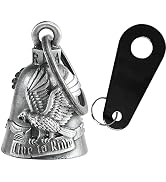 Motorcycle Bell for Bikers Women Men with Hanger, Biker Bell for Riders Riding Bell for Good Luck...