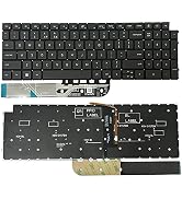 HSSDTECH Laptop US Keyboard Backlit Replacement for Dell Inspiron 15 3511 3515 5510 5515 7510 /In...