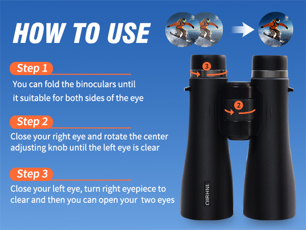 how to use OIRHNL binocular
