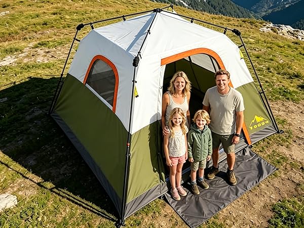 double wall tent top view waterproof no mesh