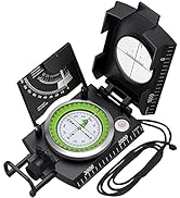 Proster IP65 Compass Hiking Survival - Lensatic Sighting Compass for Camping Navigation, Compass ...