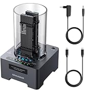 GRAUGEAR NVMe M.2 SSD Duplicator Dual-Bay Offline Clone Tool-Free, 20Gbps USB C to M.2 SSD Drive ...