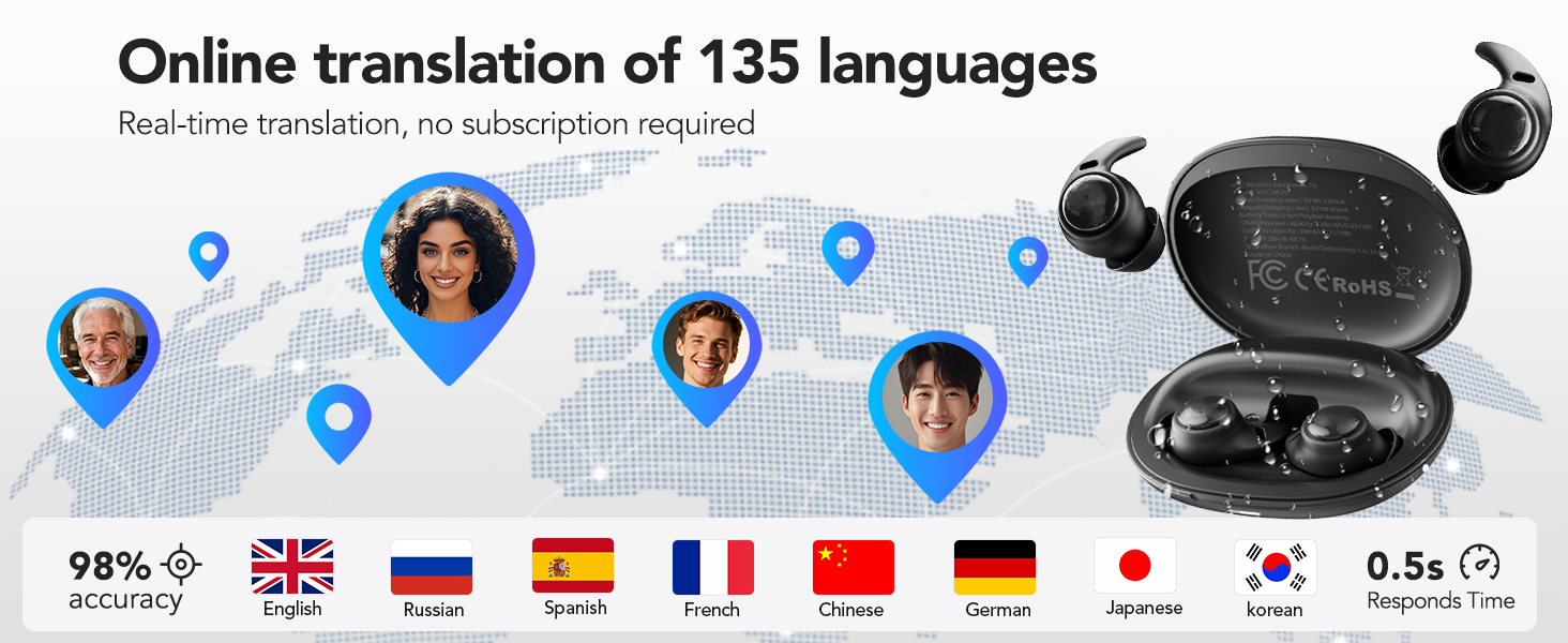 translation earbuds real time