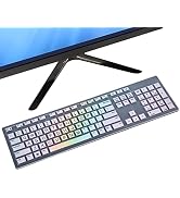 Keyboard Cover for Dell KM636 Wireless Keyboard & Dell KB216 Wired/Dell Optiplex 5250 3050 3240 5...