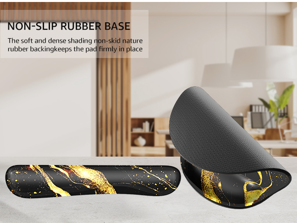 non-slip rubber base