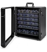 Miniature Carrying Case for Wargame Figures, Mini Display Case, X-Large | Aluminum Alloy, 6 Metal...