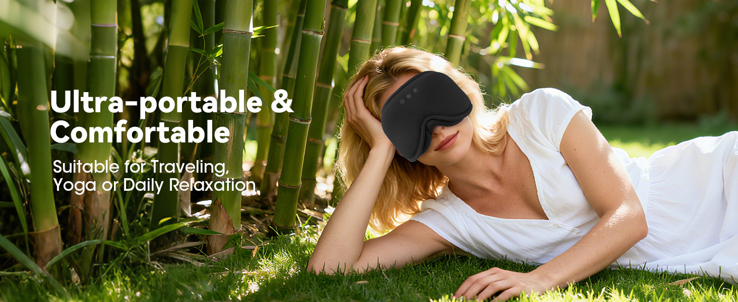 comfortable fit for all face shapes. Perfect for sleep mask bluetooth