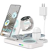 Upgraded 4 in 1 Wireless Charger for Google Pixel Watch 1, Pixel 8 Pro/8/7A/Fold/7/7 Pro/6/6 Pro/...
