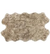 Nouvelle Legende Faux Fur Sheepskin Premium Rug Quattro (43 in. X 73 in.) Tan