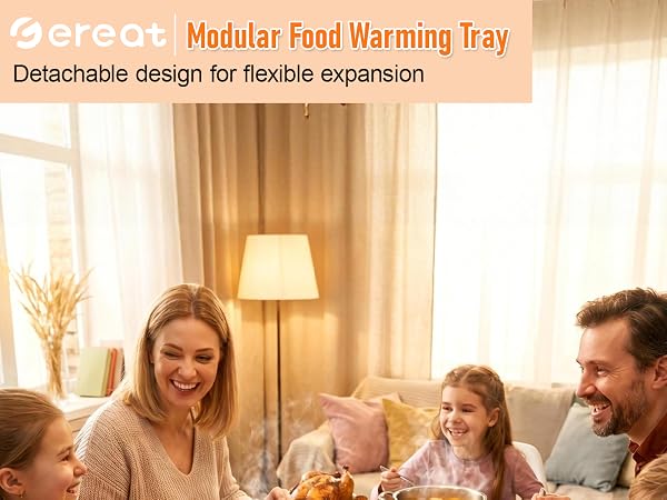 heated serving trays for parties
