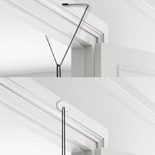 hanging to the door frame