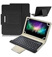 DETUOSI Universal 10.1 inch Android Tablet Case with Keyboard, Removable Wireless Bluetooth Keybo...