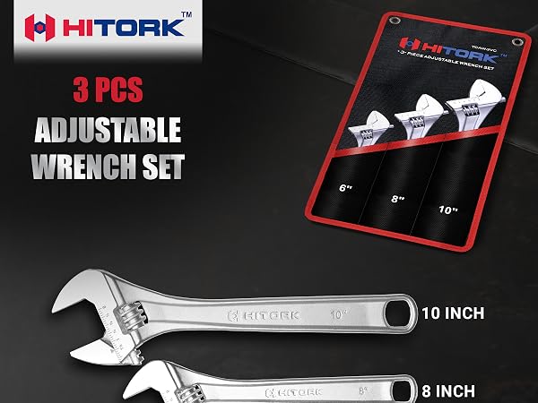 3 Pcs Adjustable wrench set Mob