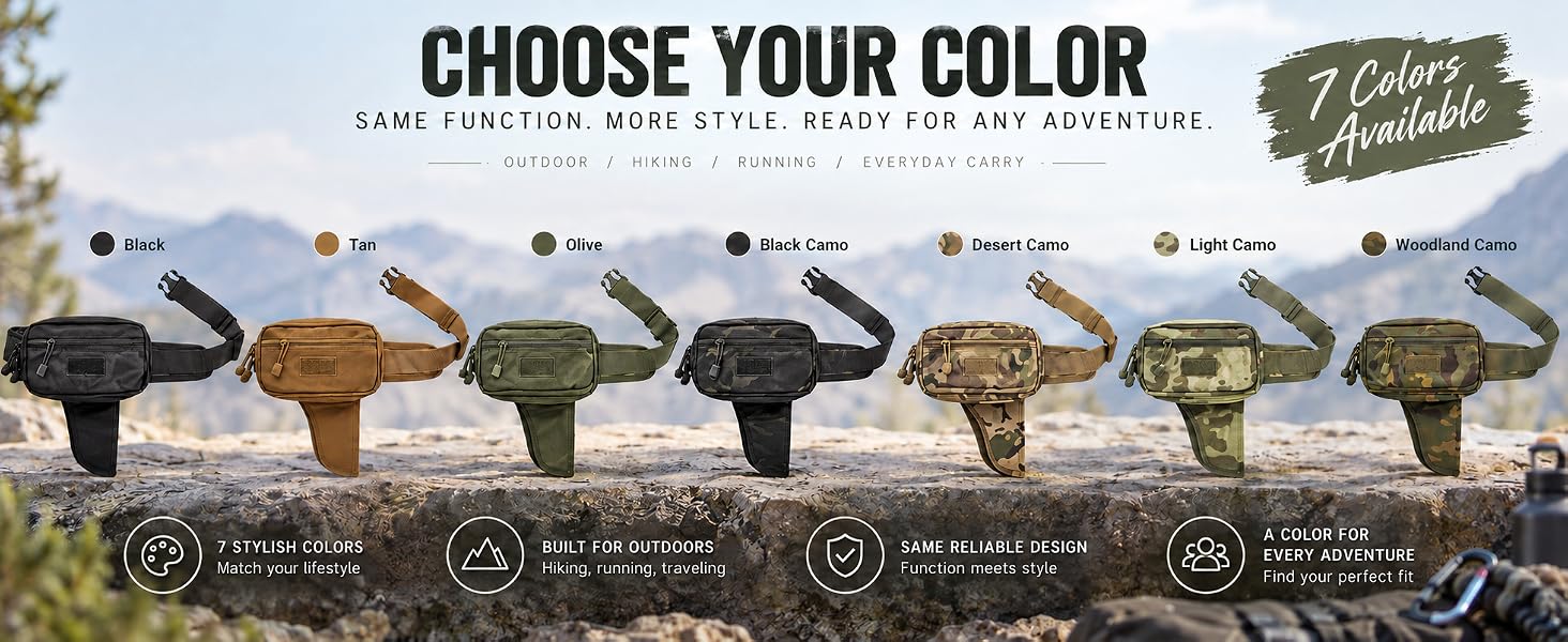 Concealed Carry Fanny Pack in Multiple Colors