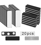 20 pcs Name tag Magnets,Sublimation Name Tags Attachment,Magnetic Name Tags,Magnet for Name tag,N...