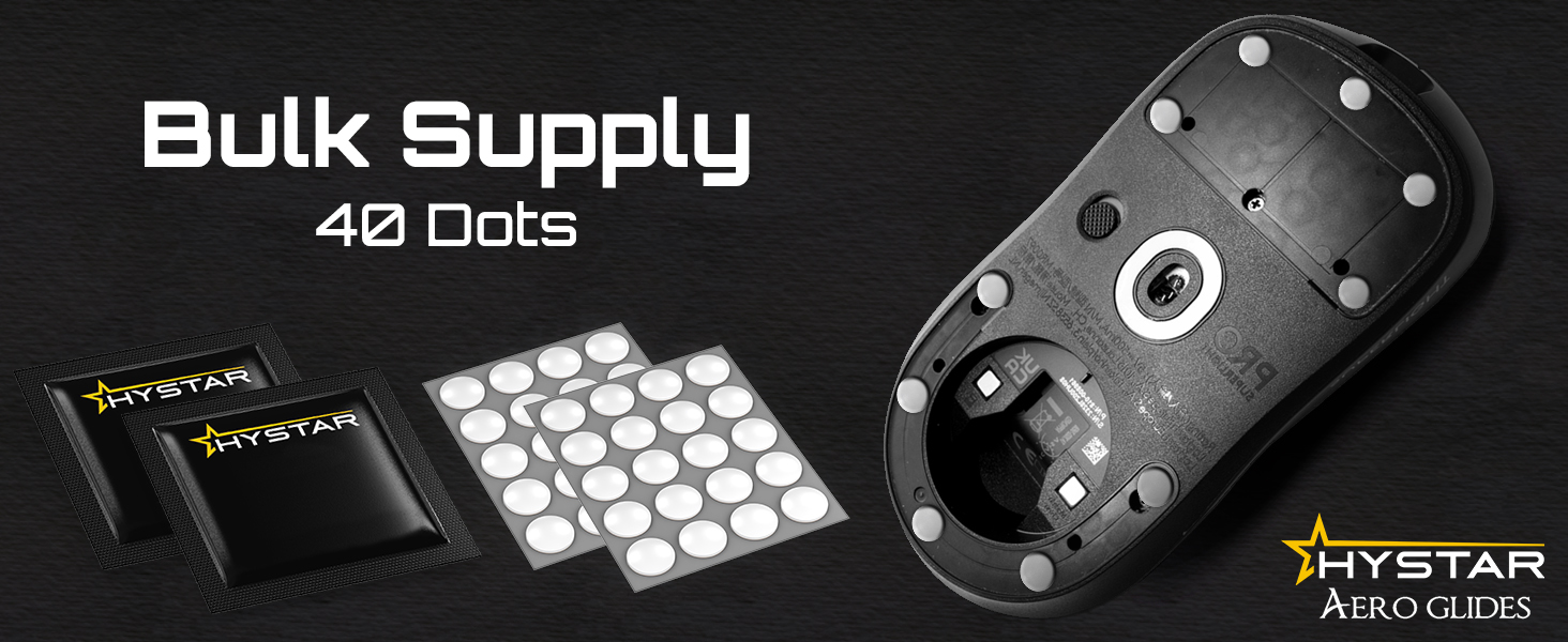 Aero Glides Mouse Skate Dots For Glass Mousepad