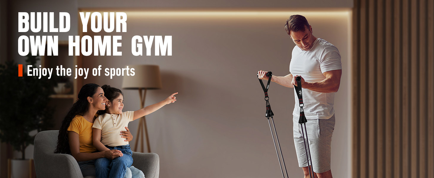300LBS Exercise Bands with Handles