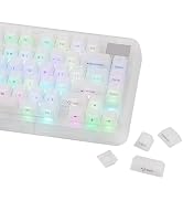EPOMAKER Frost Jelly Keycaps Set, 126 Keys Forged Carbon Fiber Keycaps | Cherry Profile, ABS+PC, ...