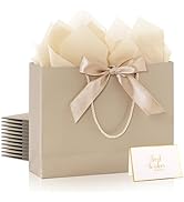 Addblu 6 Pack Large Gift Bags with Handles & Tissue Papers, 12.6×10×4 Inches Thank You Gift Bags ...