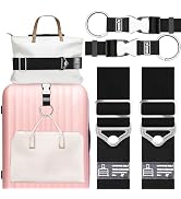 Gutsdoor 2-in-1 Travel Belt Luggage Strap 4 Pack Add a Bag Luggage Strap, Over Handle Suitcases B...