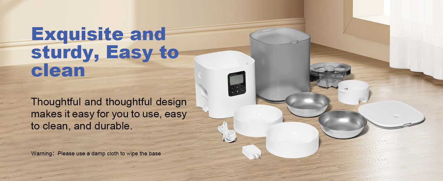 automatic cat feeder , exquisite and sturdy, easy to clean