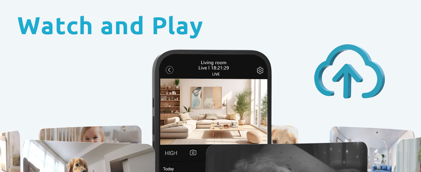 2.4/5G Dual-Band Baby Camera