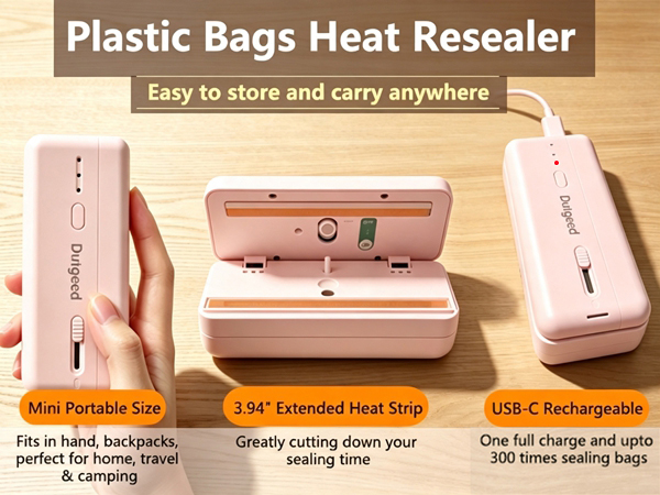 mini bag sealer bag sealer with cutter and magnet chip bag sealer magnetic sealer magnetic fridge