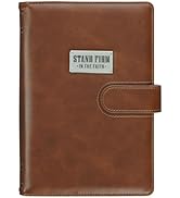 Christian Art Gifts Inspirational Magnetic Closure Journal w/Pen Holder, Stand Firm - 1 Cor. 16:1...