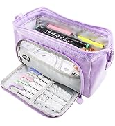 Teskyer Big Capacity Pencil Case, Extra Large Pencil Pouch, Easy to Carry Pencil Bag for Students...