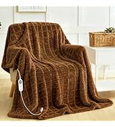 Eastsora Heated Blanket Electric,Waffle Heating Blanket with 12 Heat Levels, Fast Heating Blanket...