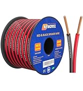 KENGIYEL 100FT 16 Gauge Speaker Wire Cable 2 Conductors Red Black Cable Hookup LED Lighting Strip...