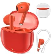 AHFYCIH Wireless Earbuds,Orange HiFi Bass Stereo Bluetooth Headset | with Over Ear Hook Headphone...