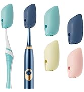 Muslish Silicone Toothbrush Covers, 4 Pack Tooth Brush Cover Cap for Electric & Manual Toothbrush...