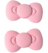 1Set of 2 Pink Bow Hair Clips Pink Bows for Girls, Barrettes for Women Hair Bows, Fashion Bow Hai...