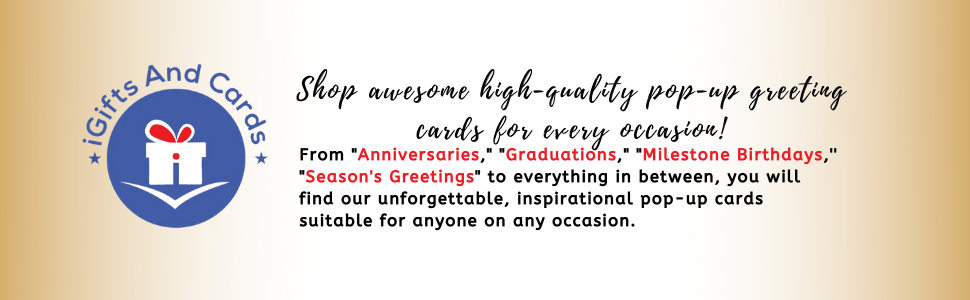 iGifts And Cards Awesome unique beautiful inspirational greeting birthday unusual cool pop up cards