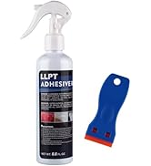 LLPT Adhesive Remover 8.8 fl oz with Plastic Scrapper Surface Safe Removes Labels Stickers Decals...