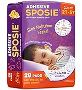 Sposie Diaper Booster Pads - Diaper Pads Inserts Overnight, Cloth Diaper Inserts and Overnight Di...