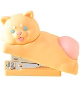 Honagu Cute Stapler, Cartoon Stereoscopic Silicone Stapler, Desktop Stationery Gift for Students ...