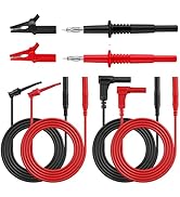 Neoteck 8 Pieces Multimeter Test Lead, Test Lead with Alligator Clips and Test Probe