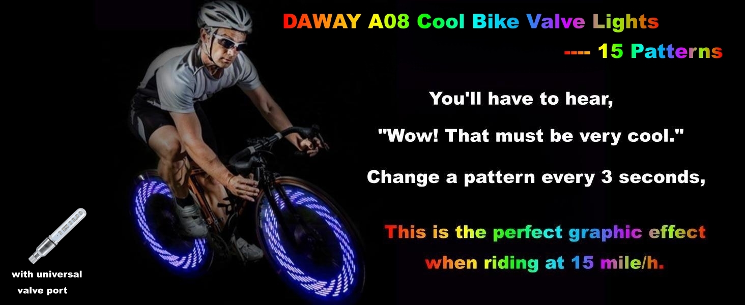 DAWAY A08 Cool Bike Valve Light!
