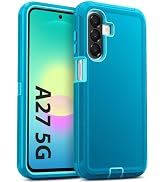 Jelanry for Samsung Galaxy A27 Rugged Series Case - Turquoise, Heavy Duty Shockproof Tough Bumper...