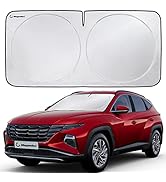 Magnelex Car Windshield Sunshade - Advanced Light-Blocking Protection, Foldable Sun Shade with Mi...