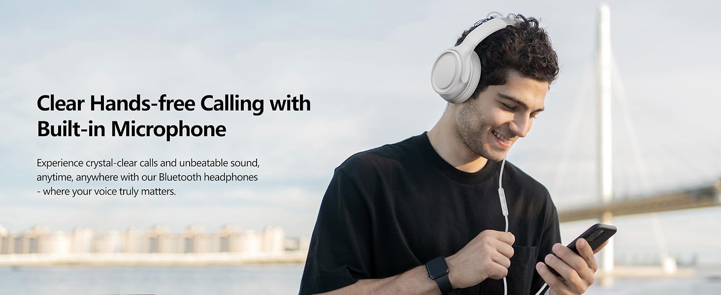 Headphones with microphone