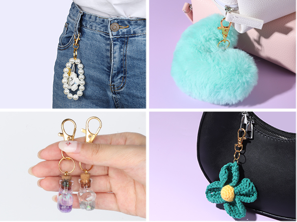 Versatile Gold Keychains