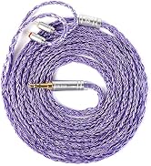 2m KZ ZS10 Pro IEM Earphones Cable, KBEAR ST24 Plus in Ear Monitor Cable 16 Core 5N OCC Silver-Pl...