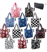 BeeGreen Animal Reusable Grocery Bags Bulk 12 Packs X-Large50LBS, Reusable Shopping Bags Foldable...
