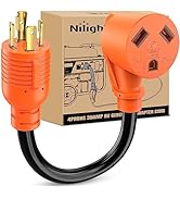 Nilight RV Generator Adapter Cord 30 Amp to 30 Amp 4 Prong Pure Copper Heavy Duty Twist Lock Male...