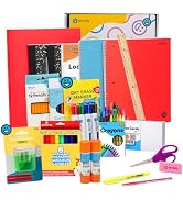 Enday 2nd and 3rd Grade School Supplies Kit - 74 Piece Back to School Supplies Kit, Premium Quali...