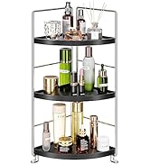 KINGBERWI 3 Tier Bathroom Corner Organizer Countertop, Vanity Counter Skincare Makeup Storage She...